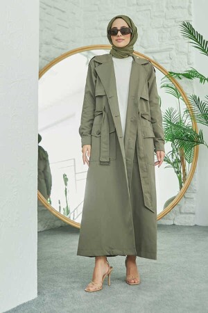 6625-Gürtel Trenchcoat Khaki - 1