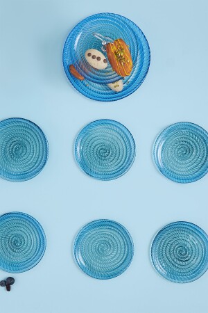 7-teiliges Mini-Kuchen-/Gebäck-/Dessert-Set aus Glas mit Ständer 153. 03. 06. 9998 - 4