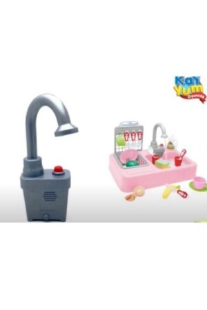 7010 Modern Lavabo Pilli Çeşmeli Mutfak 25 Prç Pembe - 5