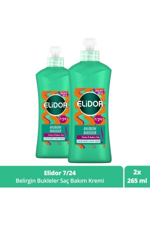 7-24 Şekillendirici Saç Bakım Kremi Belirgin Bukleler Elastin Ve Badem Sütü 265 ml X2 Adet - 3