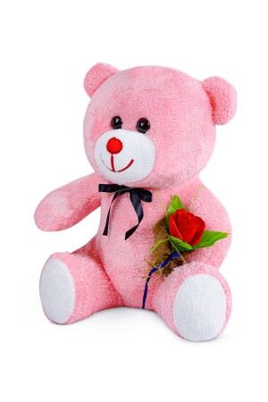 75 cm großer süßer Teddybär, der eine Rose in der Hand hält, ich freue mich, Sie zu haben 75gullu - 4