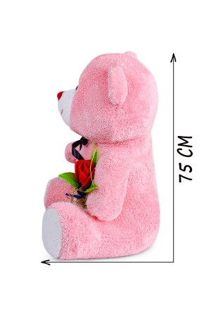 75 cm großer süßer Teddybär, der eine Rose in der Hand hält, ich freue mich, Sie zu haben 75gullu - 5