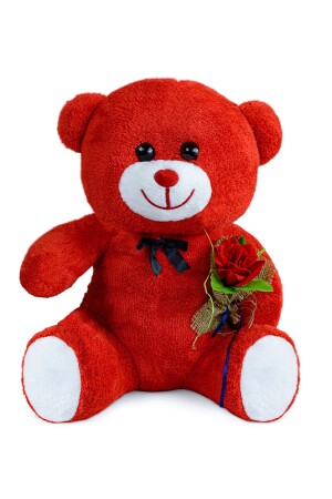 75 cm großer süßer Teddybär, der eine Rose in der Hand hält, ich freue mich, Sie zu haben 75gullu - 2