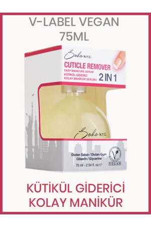 75 ml - 15 Saniyede Tırnak Eti Çıkarıcı - Cuticle Remover - Kolay Manikür Serumu - 1