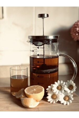 750 ml French Press Borosilikat Ateşe Dayanıklı Cam 3 Ü 1 Arada 750Frencpress - 8