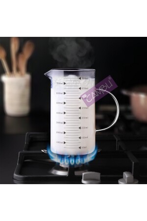 750 ml French Press Borosilikat Ateşe Dayanıklı Cam 3 Ü 1 Arada 750Frencpress - 9