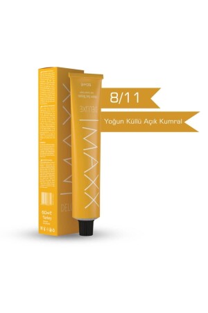 8. 11 Intensive Ashy Light Auburn Creme Tube Farbe 60 ml - 1