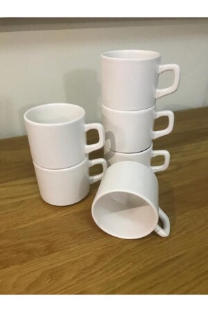 8 cm stapelbare Teetasse 6 Stück Weiß 331 - 5