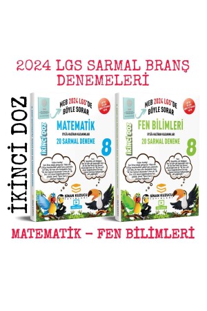 8. Klasse MATHEMATIK + NATURWISSENSCHAFTEN, 2-TEILIGES SPIRALZWEIG-TEST-SET ZWEITE DOSIERUNG (2024 LGS) - 1