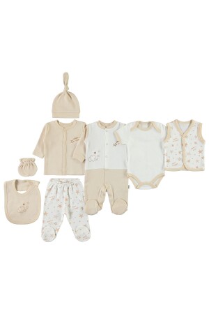 8-teiliges Baby-Body-Set, 0–1 Monat, milchig braun, 961111814K21 - 2