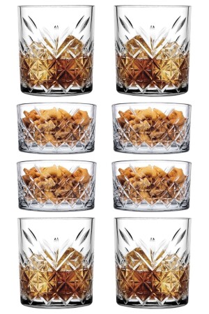 8-teiliges zeitloses Whisky-Genussset – 4 Whiskygläser + 4 Snackschalen PB4X52790V-4X530040 - 3