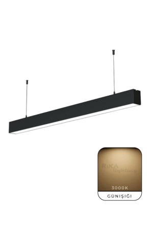 80 cm Tageslicht-LED-Pendelleuchte, moderner LED-Kronleuchter, lineare LED-Leuchte, linear, linear, RK65330 - 2