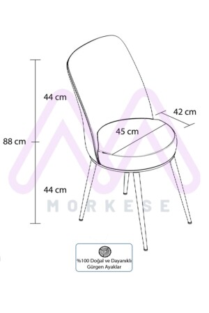 80x130 (geschlossen) 80x170 (offen) Ausziehbares Esstisch-Set mit 6 Stühlen, Küchentisch-Set-Capucino - 7