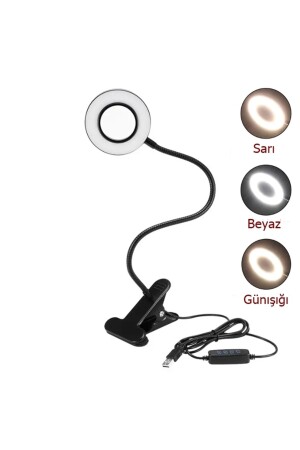 9 Mod Led Çok Fonksiyonlu Akrobat Masa Lambası Şiddeti Ayarlanabilir 3 Farklı Işık Rengi Usb Girişli - 4