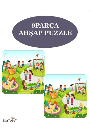 9-teiliges Kinderpuzzle aus Holz - 2