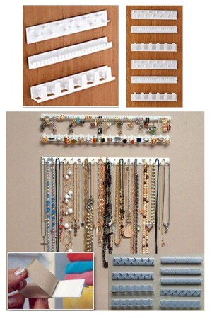 9-teiliges Schrank-Organizer-Organizer-Schmuckaufhänger-Set für Ohrringe, Halsketten, Ringe, Zubehör, Armbänder - 2