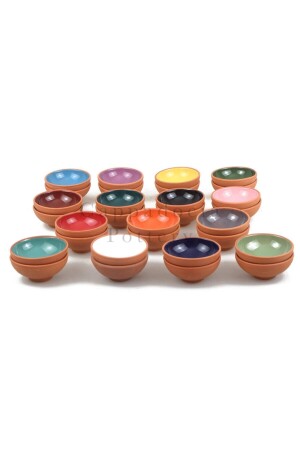 90-teiliges Tontopf-Schalen-Set, 8 cm, 15 Farben, vielseitig einsetzbar, TOPRAK_KASE_TOPTAN_004 - 7