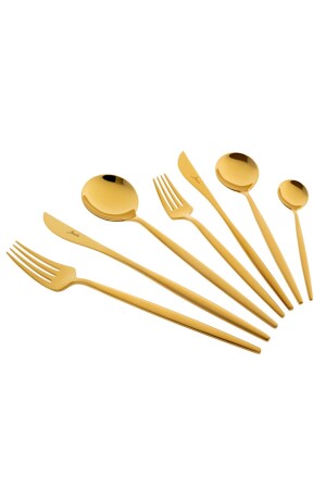 9000 Titangold 84-teiliges Gabel-Löffel-Messer-Set für 12 Personen 500. 01. 01. 6387 - 1