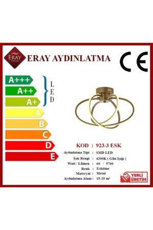 923-3 3-teiliger antiker LED-Kronleuchter 923-3 ESK - 6