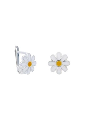 925 Sterling Silber Daisy Modell Silber Kinderohrring JLX-19155 - 2