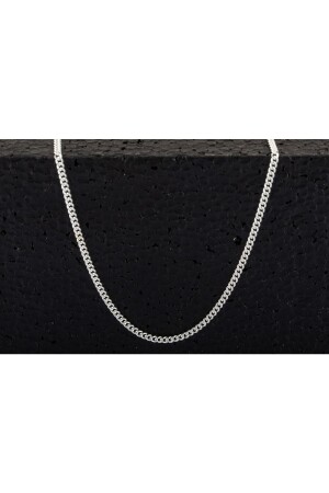 925 Sterling Silber Unisex dünne Gourmet-Kette 2 mm - 1