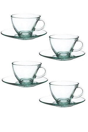 98396 Glasset mit 4 Aware 230cc asymmetrischen Pinguin-Teetassen für Nescafe - 3