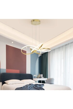 A Ithal Ürün Modern Sarkıt Power Led Avize Concept Ürün Gold Sarı Ledli Avize burenze3 - 4