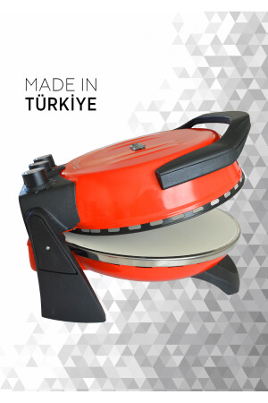 A. Kırmızı Erato Taşfırınım Pizza Makinesi, Lahmacun Makinesi Doğal Taş Fırın - Timer - 400 °c Taş900 - 5