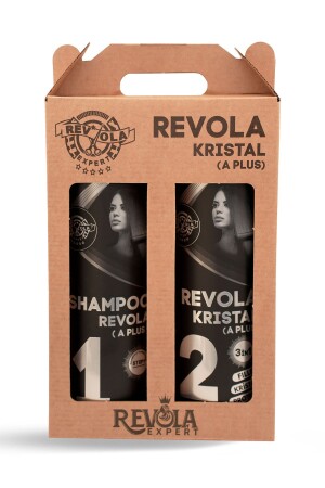 A Plus Crystal Protein & Keratin Haarglättungsprodukt Creme 500 ml + 500 ml Shampoo Original - 3