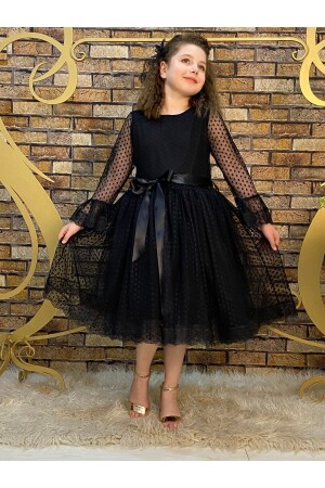 Abendkleid für Kinder, Modell Prinzessin, Schwarz, ABY4441 - 2