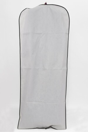 Abendkleid-Schutzhülle – langer Kleiderträger – transparentes Fenster 64 x 160 cm – schwarz - 4