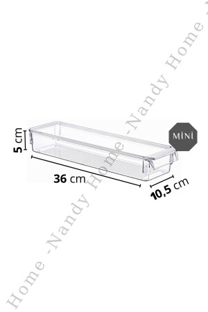 Abgedeckter Mini New Clear Kühlschrank- und Schrank-Organizer 3-teilig NDY-EP-625 - 6