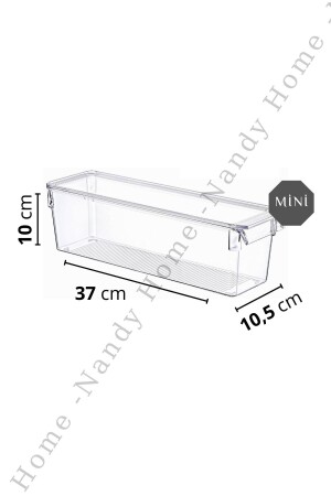 Abgedeckter, transparenter Mini-Kühlschrank- und Schrank-Organizer – 3 Stück NDY-EP-615 - 7