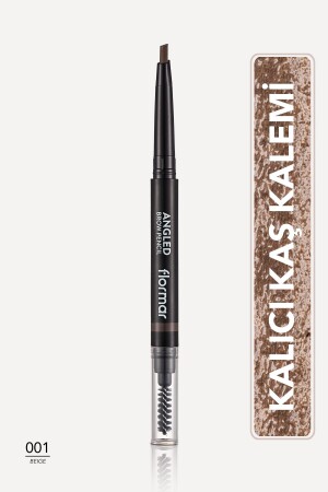 Açılı Kaş Kalemi Ve Kaş Fırçası (bej) - Angled Brow Pencil - 001 Beige - 8690604572038 - 2