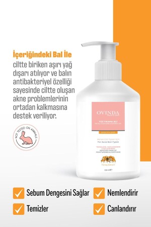 Acne Care Yüz Yıkama Jeli Akneli Ciltler 250 ml Nemlendirme - Temizleme - Canlandırma OVD-01.01 - 2