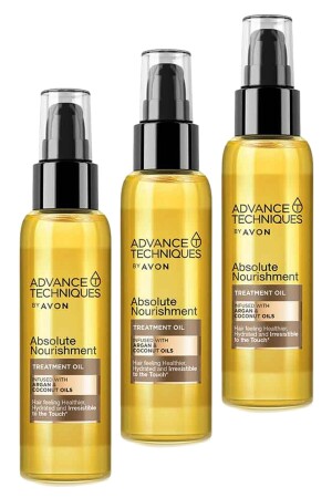 Advance Techniques Argan ve Hindistan Cevizi Yağı İçeren Saç Bakım Yağı 100 Ml. Üçlü Set - 2