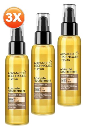 Advance Techniques Argan ve Hindistan Cevizi Yağı İçeren Saç Bakım Yağı 100 Ml. Üçlü Set - 4