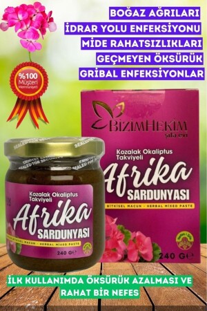 Afrika Sardunyası Macunu Özel üretim mentollü Okaliptuslu 240GR - 2