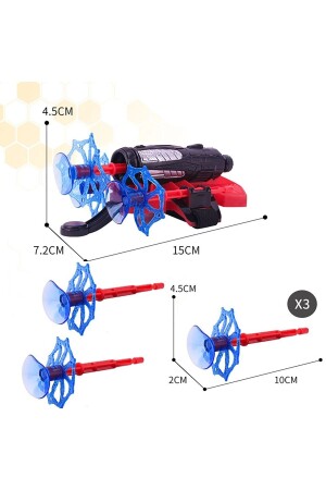 Ağ Atan Spiderman Bileklik Vantuz Fırlatan Ok Atan Örümcek Adam Oyuncak Fırlatıcı Seti - 5
