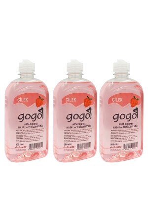 Ağda Sonrası Masaj Ve Temizleme Yağı Çilek 3 Adet 1500ml W060306 - 3