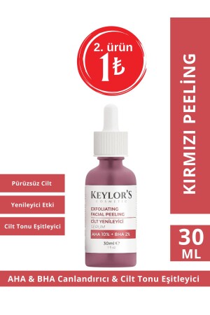 Aha 10% & Bha 2% Kırmızı Peeling Serum 30 ml | Canlandırıcı Ve Cilt Tonu Eşitleyici TYCLP0YF9N168684986475682 - 2