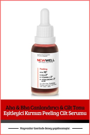 Aha & Bha Canlandırıcı & Cilt Tonu Eşitleyici Kırmızı Peeling Cilt Serumu 30 Ml T1014 - 2