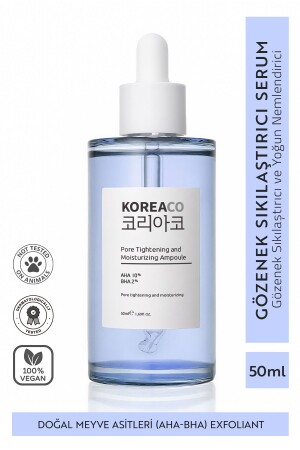 Aha & Bha Canlandırıcı & Gözenek Sıkılaştırıcı Ve Nemlendirici (AHA%10-BHA%2) Ampoule KOREACO&GN - 2