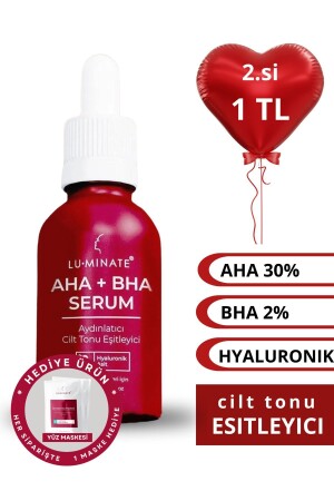 Aha-bha Serumu Sivilce Ve Akne Karşıtı Leke Giderici Cilt Tonu Eşitleyici Kırmızı Peeling LT00028 - 2