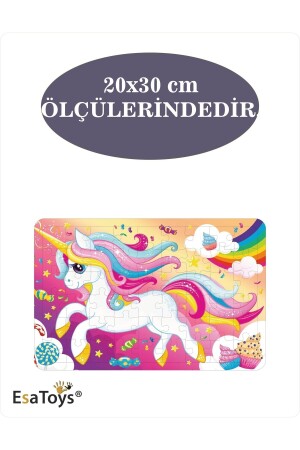 Ahşap 54 Parça Çocuk Puzzle - 5