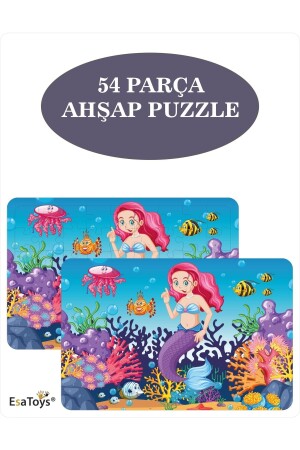 Ahşap 54 Parça Çocuk Puzzle - 2