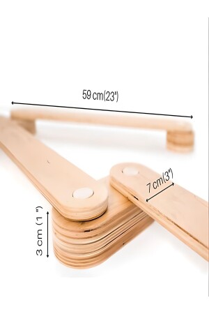 Ahşap 5'li Denge Kirişi, Denge Tahtası, Çocuk Aktivite Oyuncağı Wood Balance Beam WUİDE20023 - 5