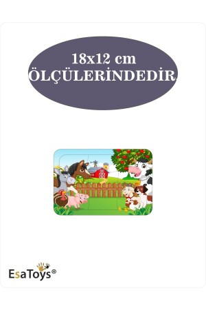 Ahşap Çocuk Puzzle 6 Parça - 5