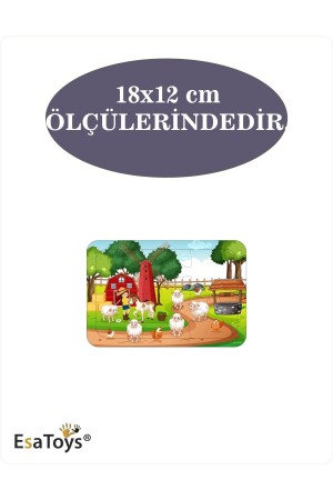 Ahşap Çocuk Puzzle 6 Parça - 5