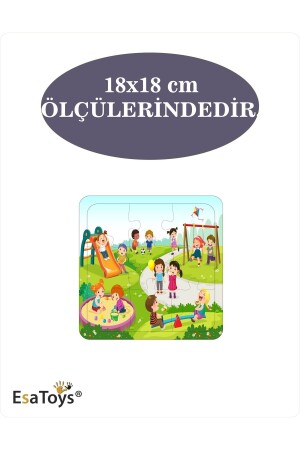 Ahşap Çocuk Puzzle 9 Parçalı - 5